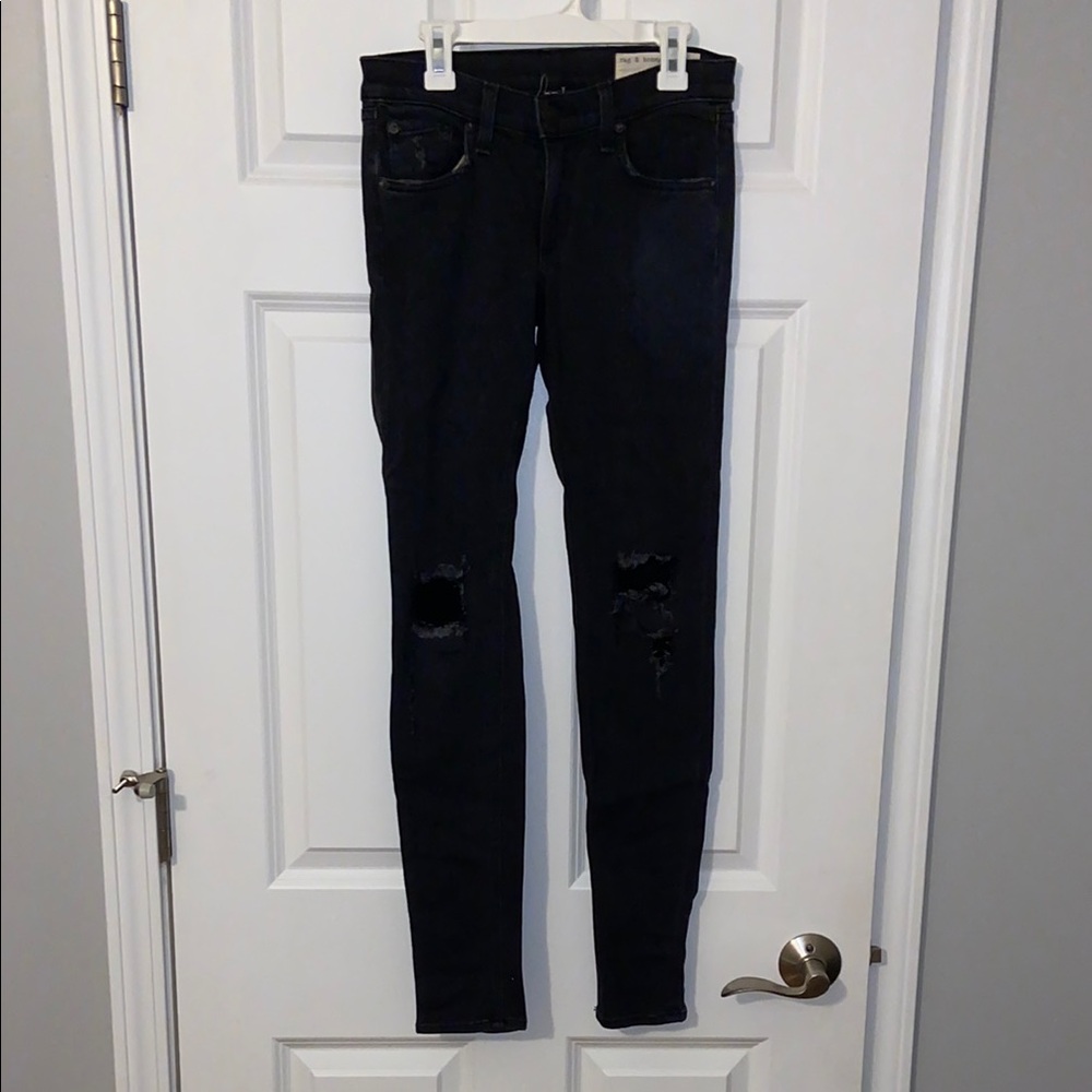 rag & bone Black Skinny Jeans